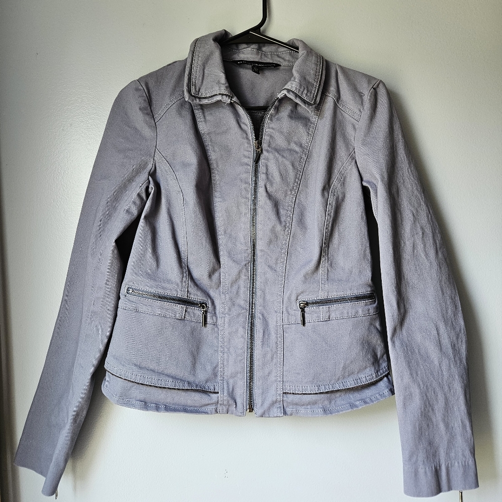 WHBM  Peplum Jacket, Flint Stone, (4)